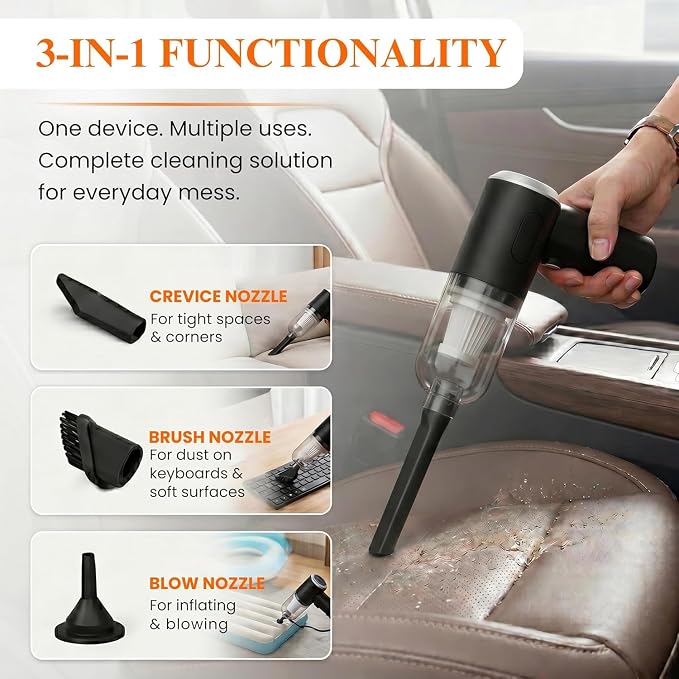 Mini Portable  3-in-1 Vaccum Cleaner